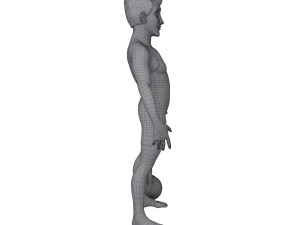 bodybuilder cartoon Modèle 3D