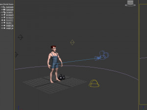 bodybuilder cartoon Modèle 3D