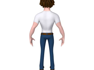 desenho animado homem 01 Modelo 3D