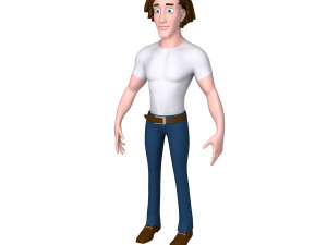 man cartoon 01 3D Model