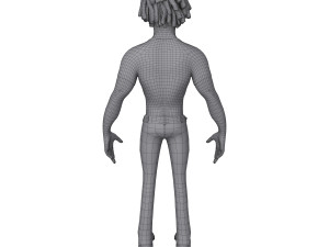 man cartoon 01 3D Model