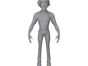 desenho animado homem 01 Modelo 3D