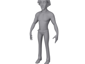 man cartoon 01 3D Model