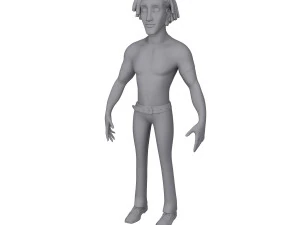 desenho animado homem 01 Modelo 3D