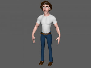man cartoon 01 3D Model