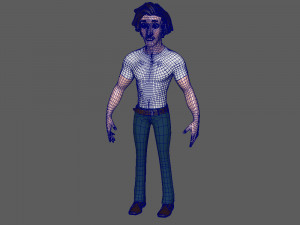 man cartoon 01 3D Model