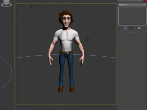 desenho animado homem 01 Modelo 3D
