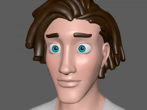 desenho animado homem 01 Modelo 3D