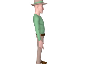 man cartoon 02 Model 3D