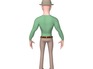 man cartoon 02 Model 3D