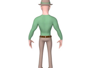 man cartoon 02 3D Model