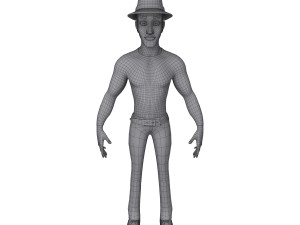man cartoon 02 Model 3D