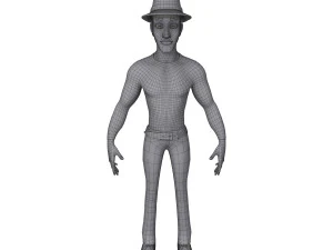 man cartoon 02 3D Model