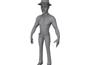 man cartoon 02 3D Model