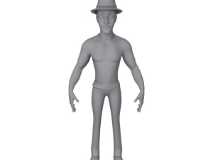 man cartoon 02 Model 3D