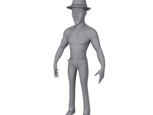 man cartoon 02 Model 3D