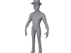 man cartoon 02 3D Model
