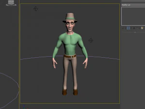 man cartoon 02 3D Model