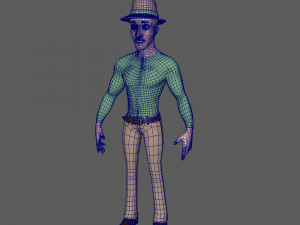man cartoon 02 Model 3D