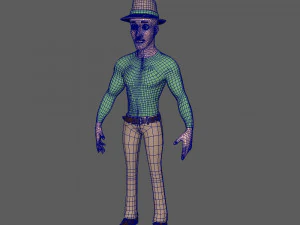 man cartoon 02 3D Model