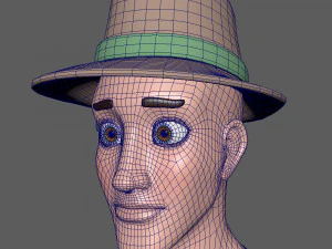 man cartoon 02 3D Model