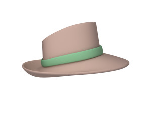 hat cartoon Modello 3D