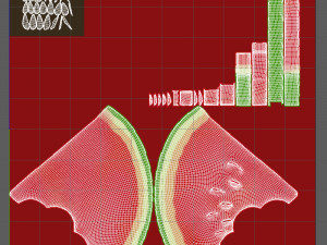 watermelon slice cartoon 02 3D-Modell