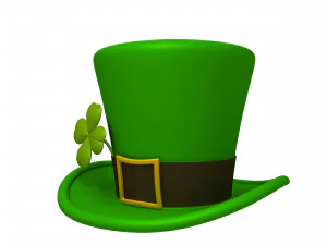 Topi leprechaun hari St Patrick Model 3D