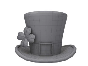 St patricks day leprechaun hat 3D Model