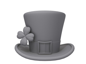 st patricks day leprechaun hat Modelo 3D
