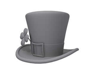 st patricks day leprechaun hat Modelo 3D