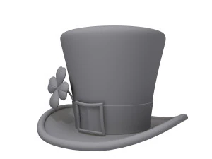 St patricks day leprechaun hat 3D Model