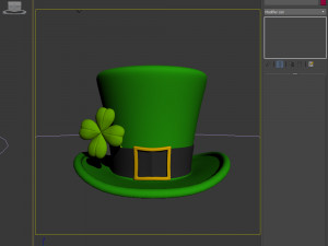 st patricks day leprechaun hat Modelo 3D