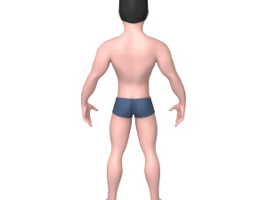 male base mesh cartoon 3D Model