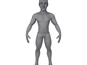 male base mesh cartoon 3D Model