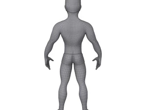 male base mesh cartoon 3D Model