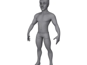 male base mesh cartoon 3D Model