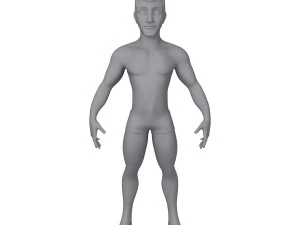 male base mesh cartoon 3D Model