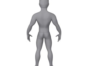 male base mesh cartoon 3D Model