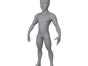male base mesh cartoon 3D Model