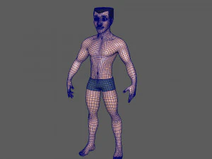 male base mesh cartoon 3D Model