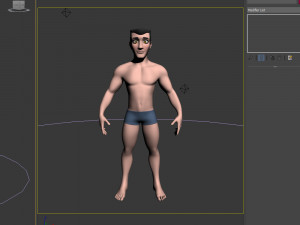 male base mesh cartoon Modelo 3D