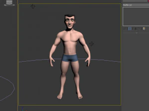 male base mesh cartoon 3D Model
