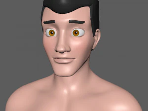 male base mesh cartoon 3D Model