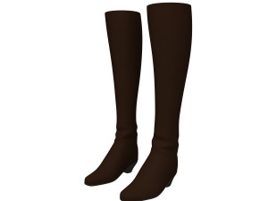 boots woman cartoon 3D-Modell