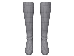 boots woman cartoon 3D-Modell