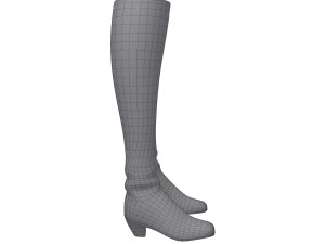 boots woman cartoon 3D-Modell