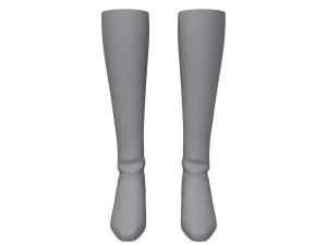 boots woman cartoon 3D-Modell