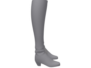 boots woman cartoon 3D-Modell