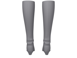boots woman cartoon 3D-Modell